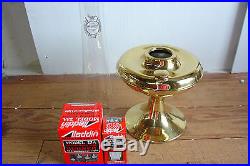 Aladdin Lamp Factory SECOND Brass Parlour Parlor Table Lamp BK108 with Rust