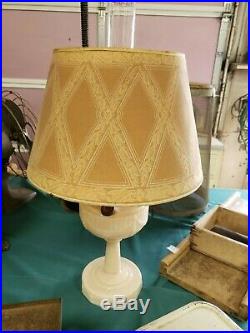 Aladdin Lamp Lincoln Drape Lamp with 14 Original Aladdin Shade. Electric burner