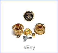 Aladdin Lamp MaxBrite 500 Burner Brass #3890 Heelless Gallery Kerosene Oil