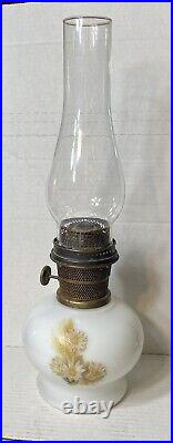 Aladdin Lamp Milk Glass Chicago Nu Type B Burner Wick Chimney