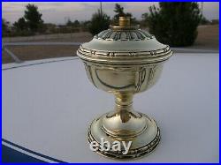 Aladdin Lamp Model 7 Fancy Polished Brass Antique Table Lamp Font 1917-1919 Era