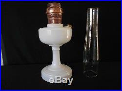 Aladdin Lamp Model B-30 White Simplicity B Brass Burner Wick Mantle Chimney