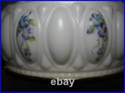 Aladdin Lamp Model no. 6 Brass Lamp and Aladdin Shade with Hand Painted Violets 21