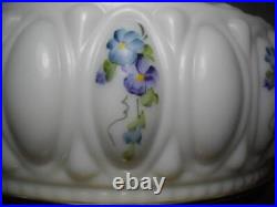 Aladdin Lamp Model no. 6 Brass Lamp and Aladdin Shade with Hand Painted Violets 21