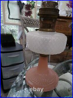 Aladdin Lamp White And Pink 1937 Moonstone