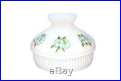 Aladdin Lamps 10 Opal White Glass Model 12 Shade with Dogwood Blossoms #N661