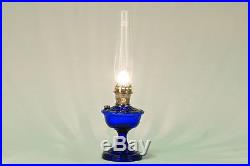 Aladdin Lamps Alexandria Table Lamp Cobalt Blue with Nickel Hardware #VB2312N