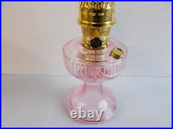 Aladdin Lamps Kerosene Brass Passion Pink Lincoln Drape Table Lamp