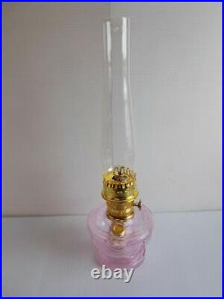 Aladdin Lamps Kerosene Passion Pink Pedestal Lamp Brass #100032846