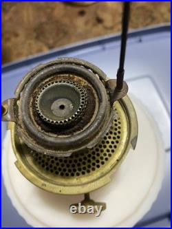 Aladdin Lincoln Drape Alacite Glass Kerosene Oil Lamp NuType B Pink Tone