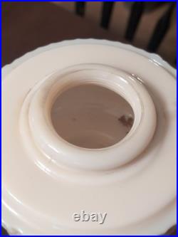 Aladdin Lincoln Drape Alacite Glass Kerosene Oil Lamp NuType B Pink Tone