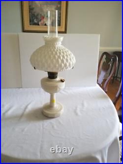 Aladdin Lincoln Drape Alacite Model B-75 withNu-Type B Burner Oil Lamp