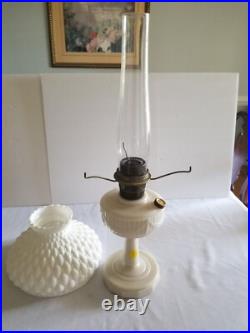 Aladdin Lincoln Drape Alacite Model B-75 withNu-Type B Burner Oil Lamp