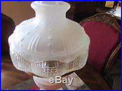 Aladdin Lincoln Drape Alacite glass Kerosene / Oil Lamp/ Loxon Chimney Shade