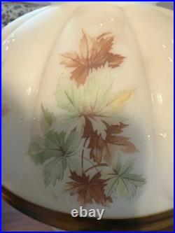 Aladdin Lincoln Drape Clear Glass Oil Lamp with #23 Burner & Shade Very Nice