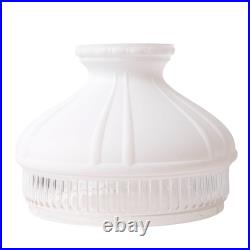 Aladdin Lincoln Drape Oil Lamp, Clear Glass Indoor Fuel Lamp with White Shade