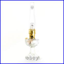 Aladdin Lincoln Drape Oil Lamp, Indoor Fuel Lamp, Bright White Light, Brass Trim