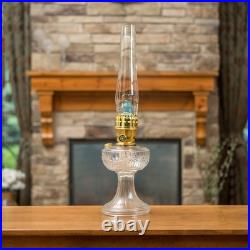 Aladdin Lincoln Drape Oil Lamp, Indoor Fuel Lamp, Bright White Light, Brass Trim