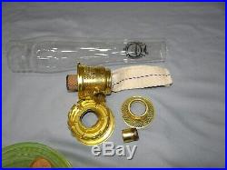 Aladdin Lincoln Drape Ruby Red Glass Kerosene Oil Shelf Bracket Lamp Font 2014