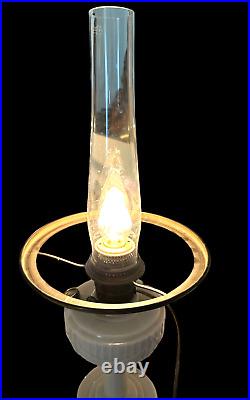 Aladdin Lincoln Drape Uranium Oil Lamp Pinkish NU-Type Model B