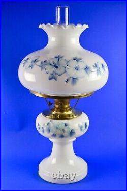 Aladdin Majestic Blue Rose Oil Table Lamp #D-2301