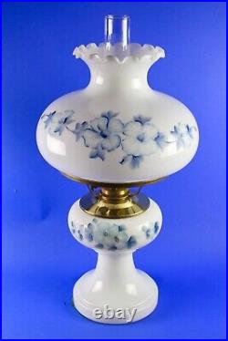 Aladdin Majestic Blue Rose Oil Table Lamp #D-2301