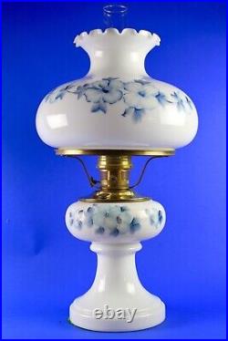 Aladdin Majestic Blue Rose Oil Table Lamp #D-2301