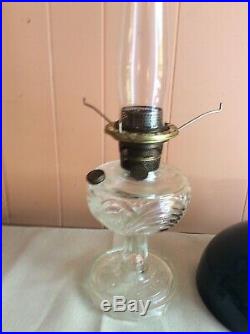 Aladdin Mantle Lamp Clear Nu Type Model B Kerosene Burner Made In USA Chicago