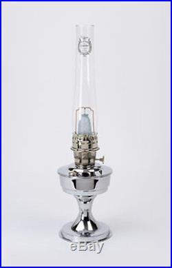 Aladdin Mantle Lamp Company Chrome Heritage Table Kerosene Mantle Lamp #S2301