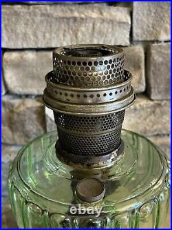 Aladdin Mantle Lamp Company Nu Type Model B Green Glass Kerosene Lantern