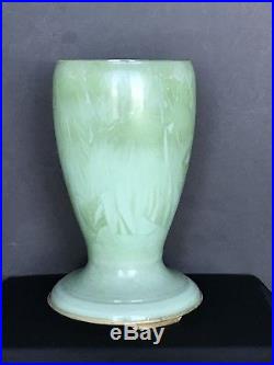 Aladdin Mantle Oil Kero Model 1243 Venetian Art Craft Green STRAW Vase Lamp