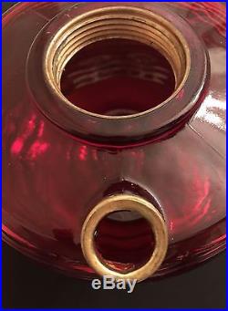 Aladdin Mantle Oil Kerosene Model B Ruby Beehive Lamp With Brass Burner