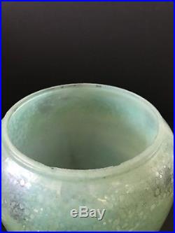 Aladdin Mantle Oil Kerosene Variegated Green Model 12 Vase Lamp