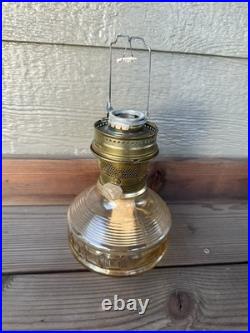 Aladdin Mantle Oil Lamp 1920s Diamond Square Glass Great Condition RARE Working
