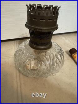 Aladdin Mantle Oil Lamp Model 23 Burner- Brass Trim 19.25 withextra wick -BS2049