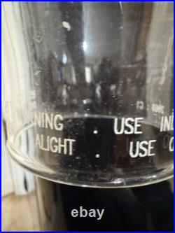 Aladdin Mantle Oil Lamp Model 23 Burner- Brass Trim 19.25 withextra wick -BS2049