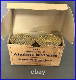 Aladdin Master Carton Of 6 Kerosene Lamp Chimney Bug Insect Screens