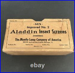 Aladdin Master Carton Of 6 Kerosene Lamp Chimney Bug Insect Screens