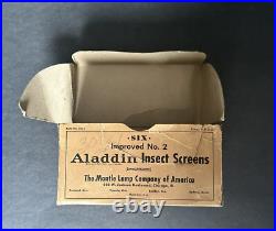 Aladdin Master Carton Of 6 Kerosene Lamp Chimney Bug Insect Screens