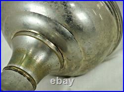 Aladdin Metal oil Lamp Nickle #11 lamp Kerosene Oil Burner Heeless chimney