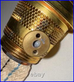 Aladdin Mod. 23E60 Kerosene Refrigerator Burner Brass with Gallery, Flame Spreader