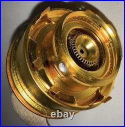 Aladdin Mod. 23E60 Kerosene Refrigerator Burner Brass with Gallery, Flame Spreader