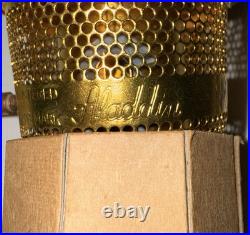 Aladdin Mod. 23E60 Kerosene Refrigerator Burner Brass with Gallery, Flame Spreader