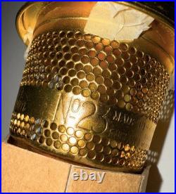 Aladdin Mod. 23E60 Kerosene Refrigerator Burner Brass with Gallery, Flame Spreader