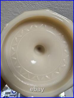 Aladdin Mod B Uranium Alacite Lincoln Drape Milk Glass Kerosene Oil Lamp Vintage