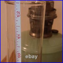 Aladdin Model 1 Oil Lamp Venetian Light Green Glass Lantern 1930s Knob Control