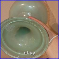 Aladdin Model 1 Oil Lamp Venetian Light Green Glass Lantern 1930s Knob Control