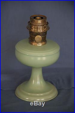 Aladdin Model 101 Green Venetian Kerosene Lamp and Burner