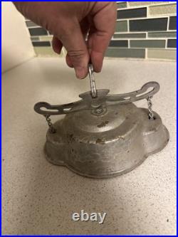 Aladdin Model 11 Hanging Kerosene Oil Lamp 1922-28 Beautiful Nickel Finish