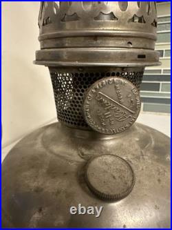 Aladdin Model 11 Hanging Kerosene Oil Lamp 1922-28 Beautiful Nickel Finish